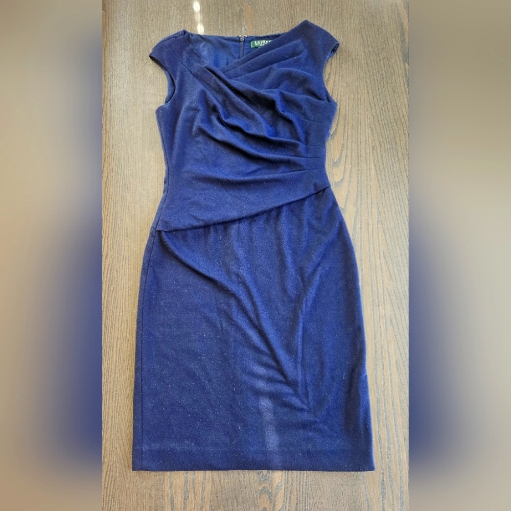 Lauren Ralph Lauren navy blue dress size 6